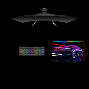 Retro Delorean Design M Size RGB Mousepads