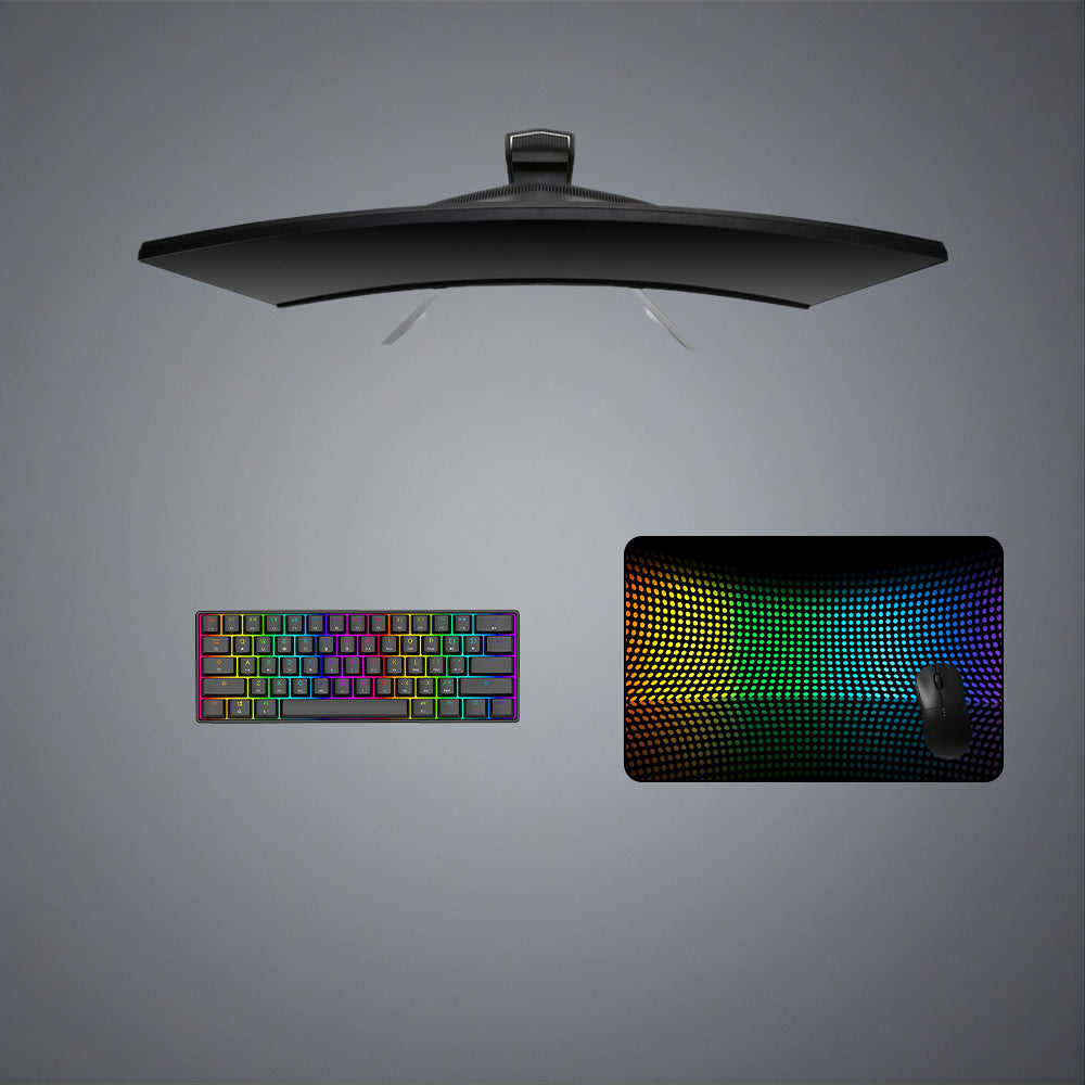 RGB Dots Design Medium Size Gamer Mouse Pad