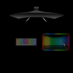 RGB Dots Design Medium Size RGB Lit Gamer Mouse Pad