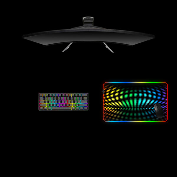 RGB Dots Design Medium Size RGB Lit Gamer Mouse Pad