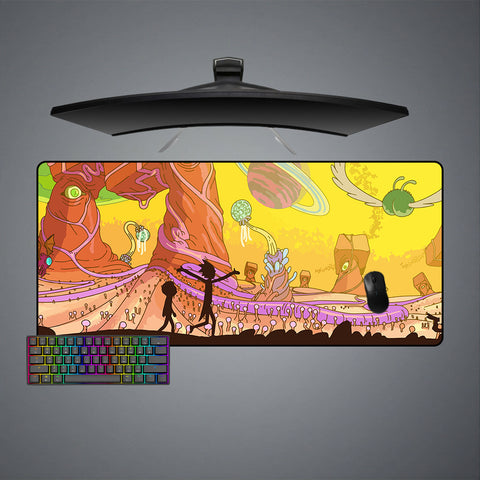 Rick and Morty Otherworldly View Design XL Size Mouse Pad