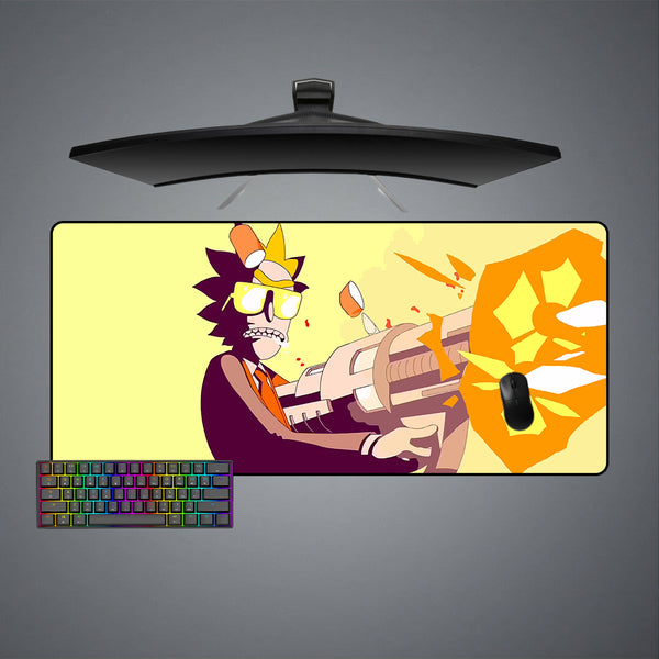 Rick and Morty Rick Shooting Design XL Size Mousepads