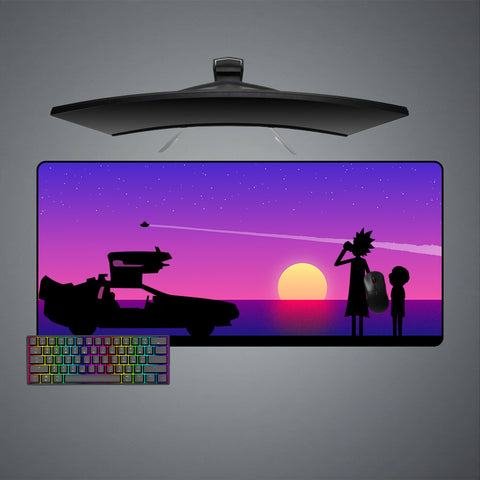 Rick and Morty Sunset Design XL Size Mouse Pad