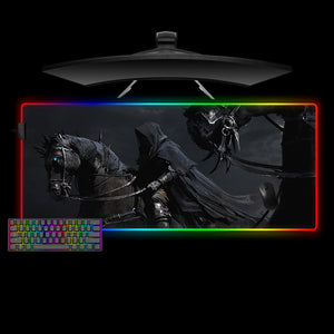 Ring Wraith Design Large Size RGB Light Gamer Mouse Pad, Computer Desk Mat