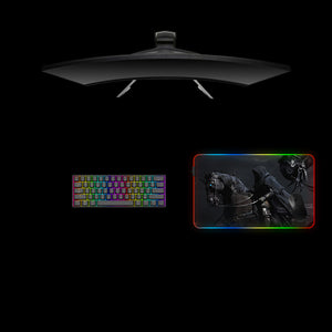 Ring Wraith Design Medium Size RGB Light Gamer Mouse Pad, Computer Desk Mat