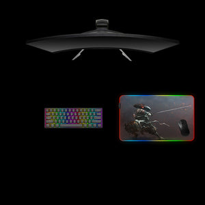 Robotic Samurai Design Medium Size RGB Lit Gaming Mousepad