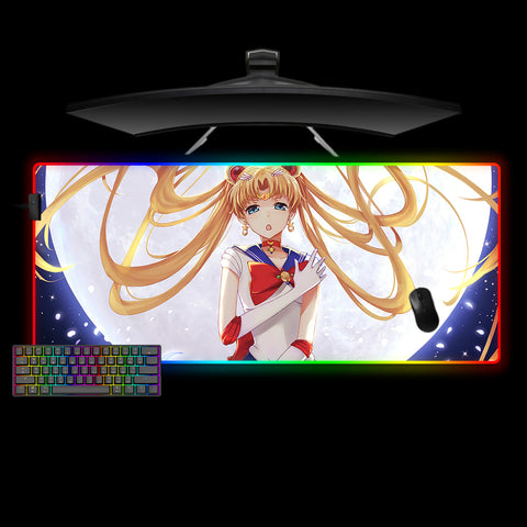Sailor Moon Design XXL Size RGB Light Gaming Mouse Pad