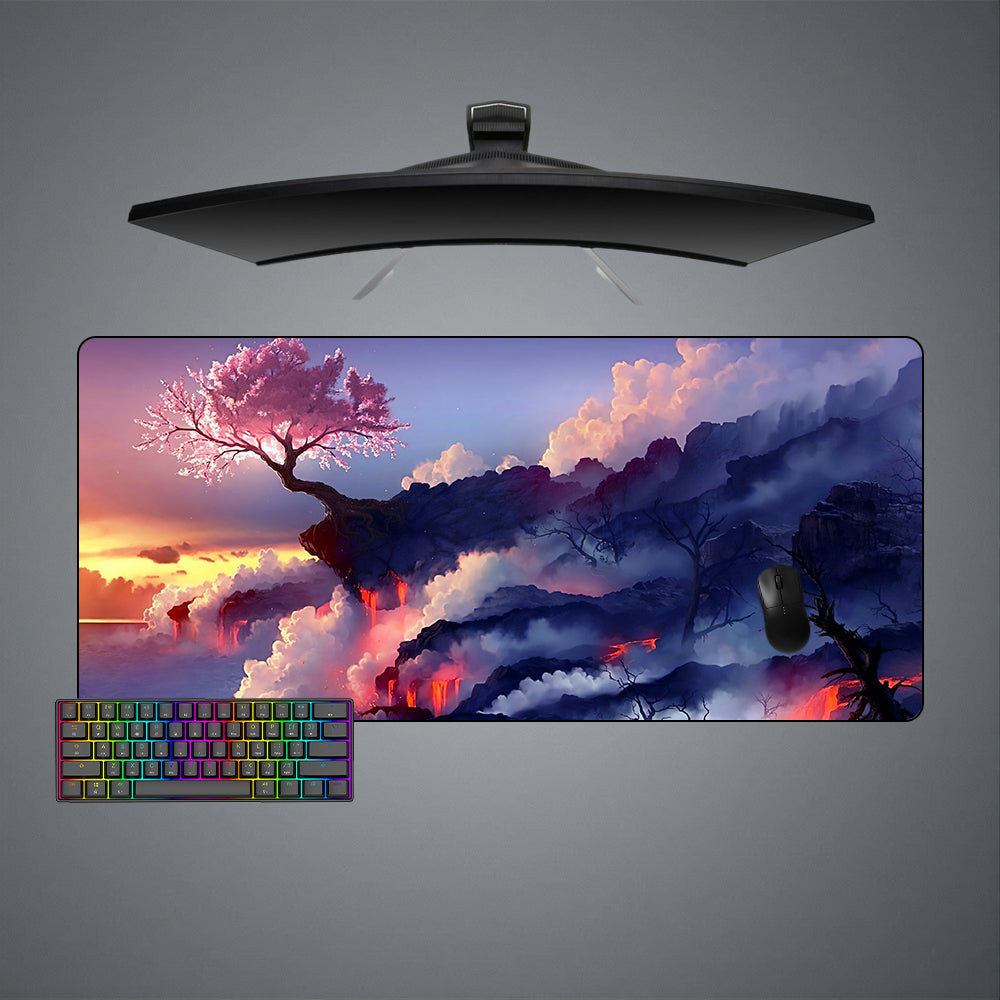 Sakura Cliff Design XXL Size Gaming Mouse Pad