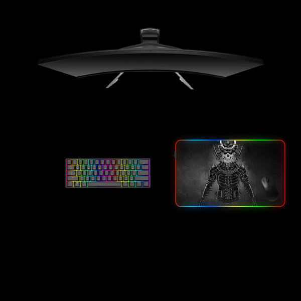 Samurai Armor Design Medium Size RGB Lit Gamer Mousepad