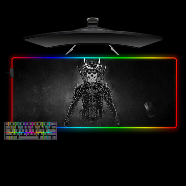 Samurai Armor Design XXL Size RGB Lit Gamer Mousepad