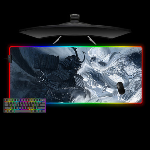 Samurai Deities Design XXL Size RGB Lit Gamer Mousepad