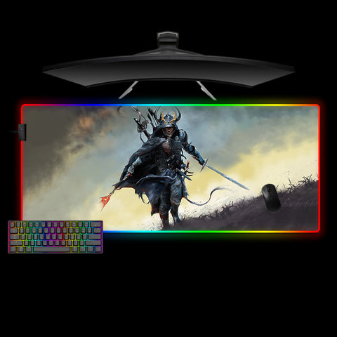 Samurai Mage Design XXL Size RGB Lit Gaming Mouse Pad
