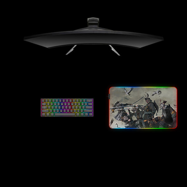 Samurai Squad Design Medium Size RGB Illuminated Gaming Mousepad