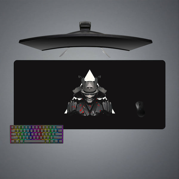 Samurai Triangle Design XL Size Gaming Mouse Pad, Computer Desk Mat