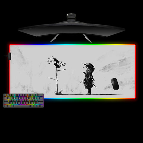 Samurai Way Design XXL Size RGB Light Gamer Mouse Pad