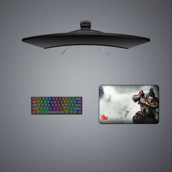 Medium size gamer mousepad with Sekiro Mist printed design