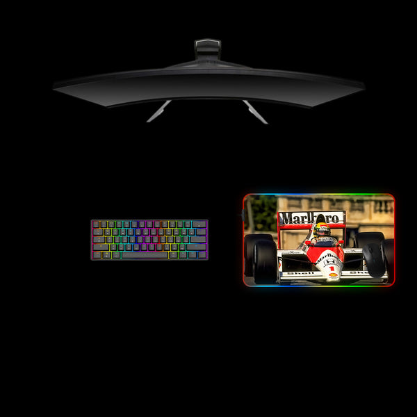 Senna at Monaco Design Medium Size RGB Lit Gaming Mousepad