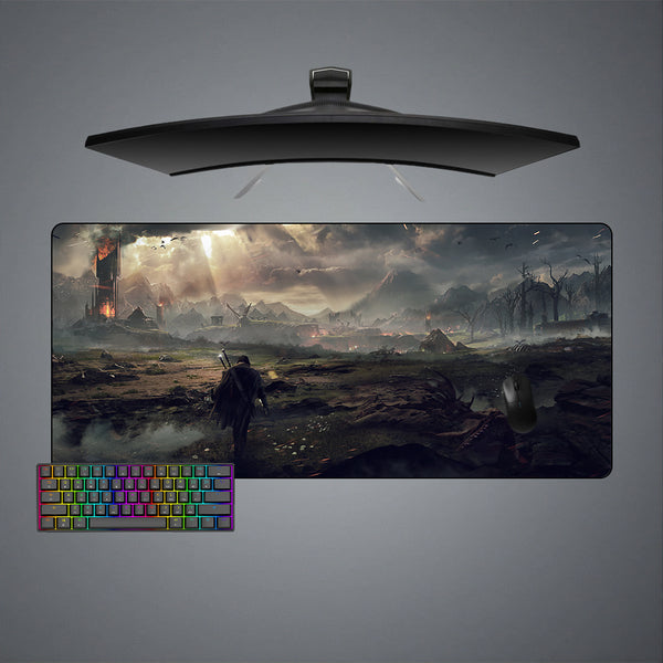 Shadow of Mordor Design XXL Size Gamer Mouse Pad, Computer Desk Mat