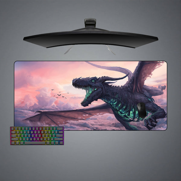 Skeletal Dragon Design XL Size Gamer Mouse Pad