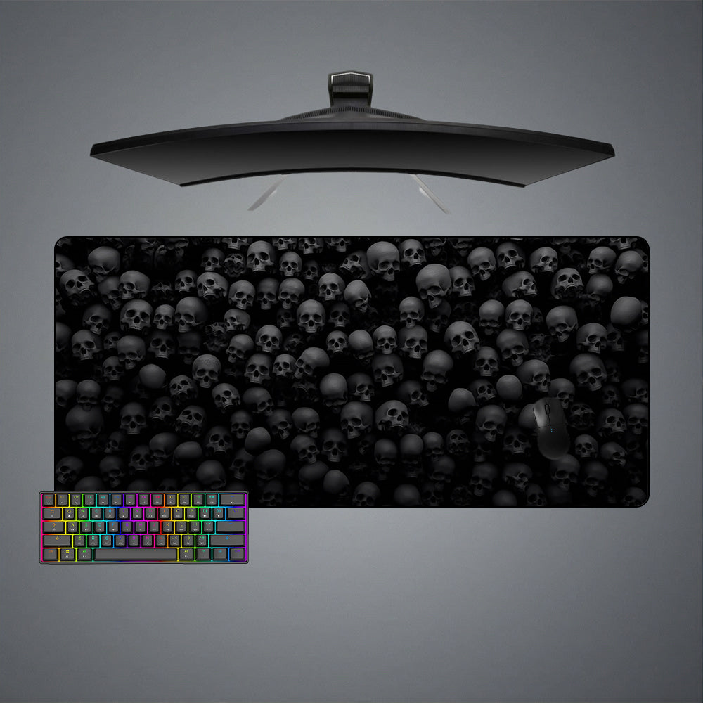 Skulls Design XXL Size Gamer Mouse Pad, Computer Desk Mat