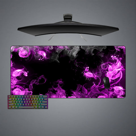 Smoke Flower Art Design XXL Size Gaming Mouse Pad