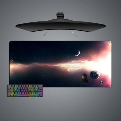 XXL size gamer mousepad with Solar Flare printed design