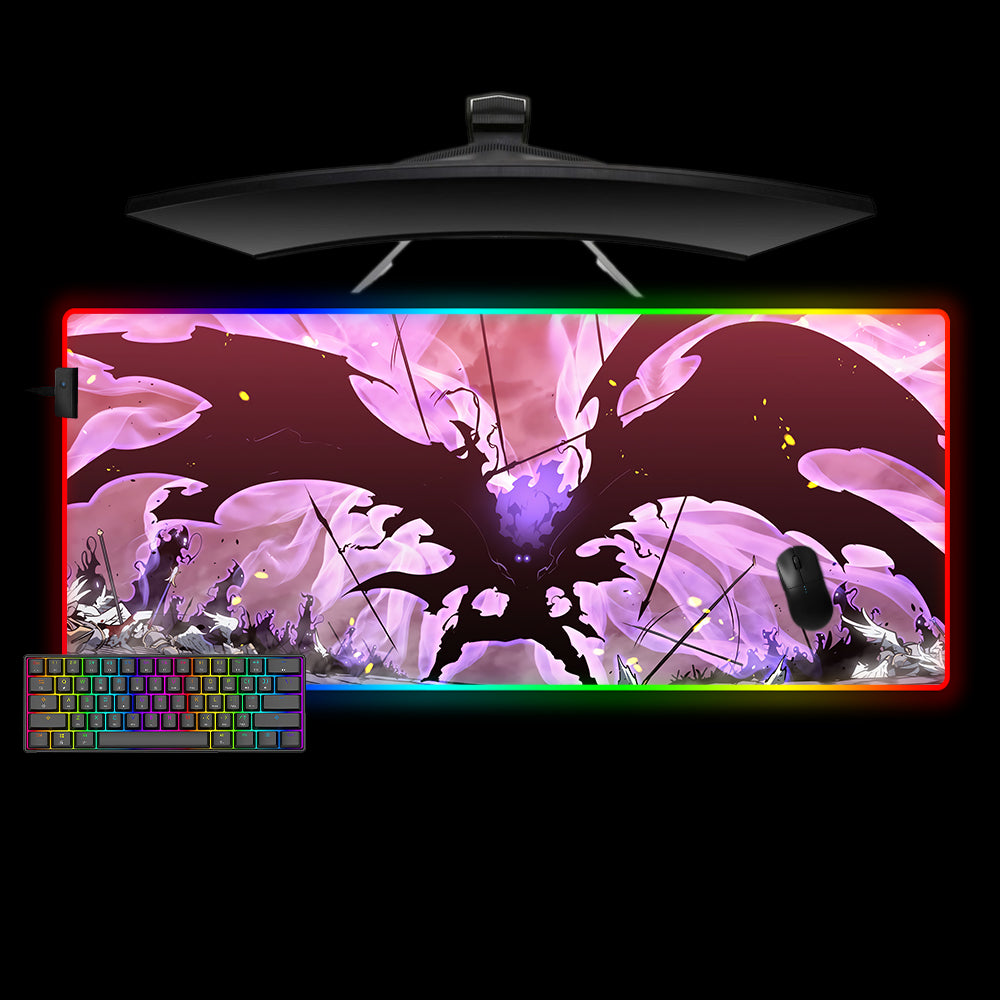 Solo Leveling Battlefield Design XXL Size RGB Lit Gamer Mouse Pad