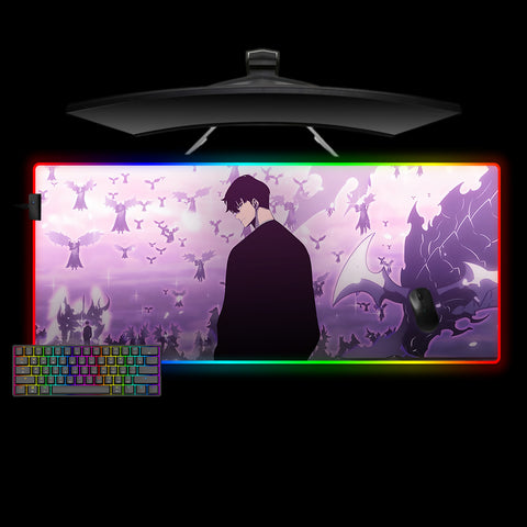 Solo Leveling shadows Design XXL Size RGB Light Gamer Mouse Pad