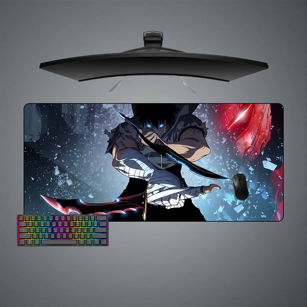 Sung Jin Woo Dagger Design XXL Size Gamer Mouse Pad