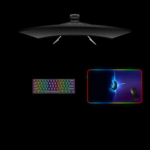 Space Light & Dark Design Medium Size RGB Light Gamer Mouse Pad
