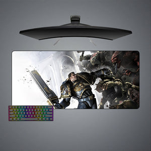 Space Marine vs. Orks Design XXL Size Gamer Mousepad