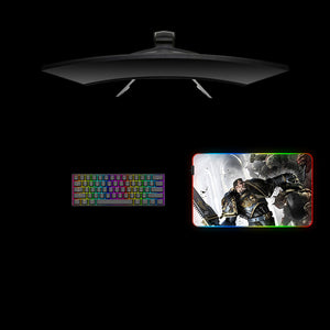 Space Marine vs. Orks Design Medium Size RGB Lit Gamer Mousepad