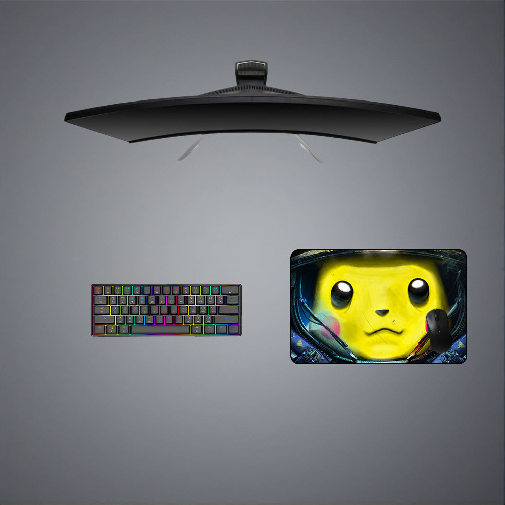 Space Pikachu Design Medium Size Gamer Mouse Pad, Computer Desk Mat