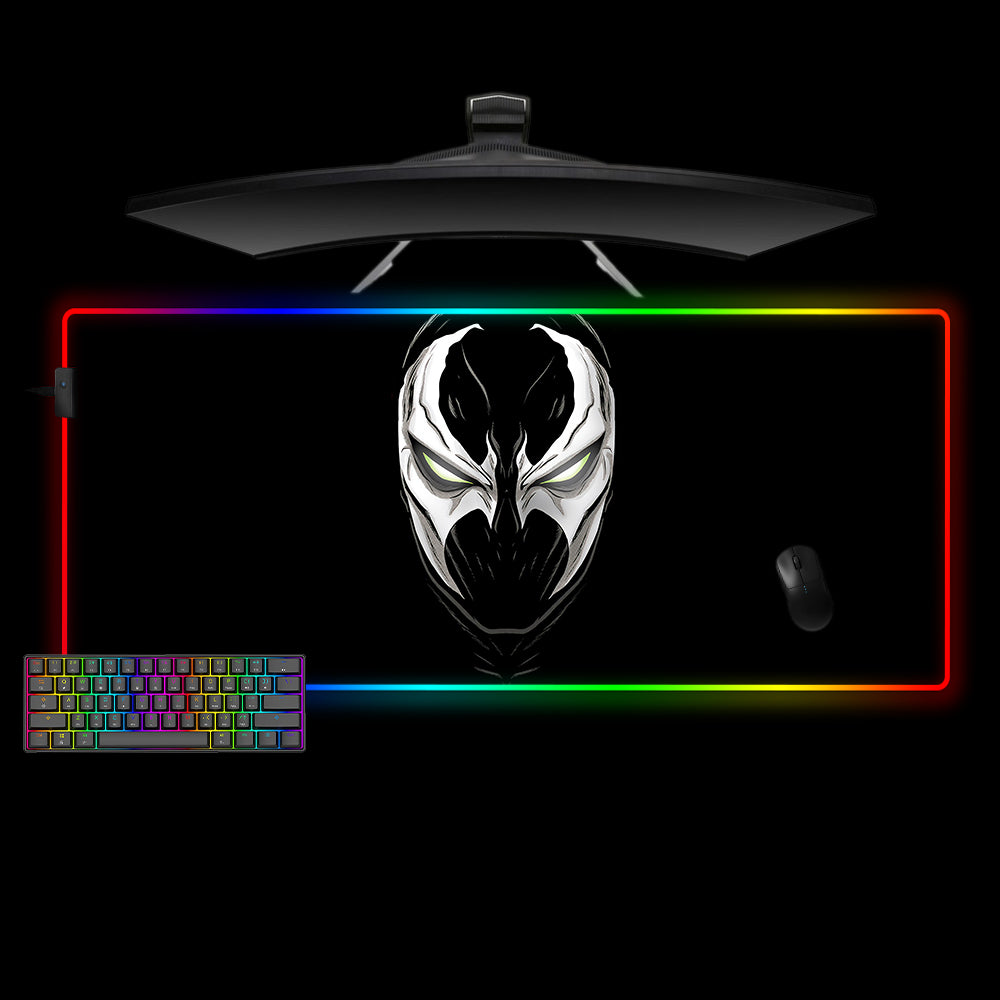 Spawn Face Design XXL Size RGB Lit Gaming Mouse Pad