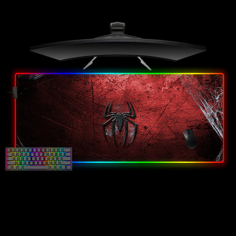 Spiderman Logo Design XL Size RGB Gaming Mousepad