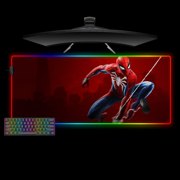 Spiderman Swing Design XXL Size RGB Lights Gamer Mouse Pad