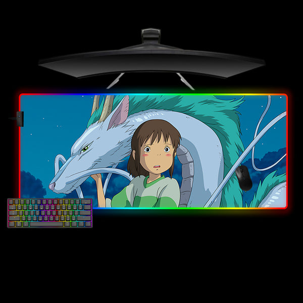 Spirited Away Chihiro & Haku Design Large Size LED Lit Gaming Mouse Pad