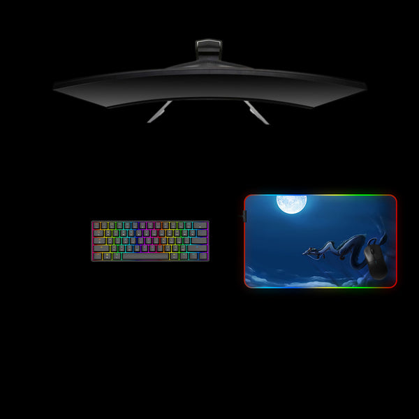 Flying Away Design Medium Size RGB Light Gamer Mouse Pad