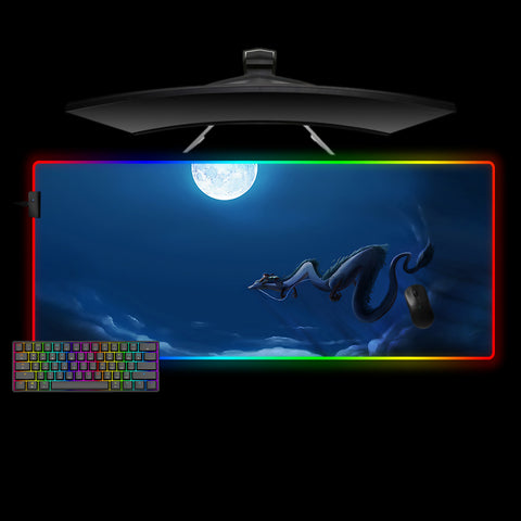 Flying Away Design XXL Size RGB Light Gamer Mouse Pad