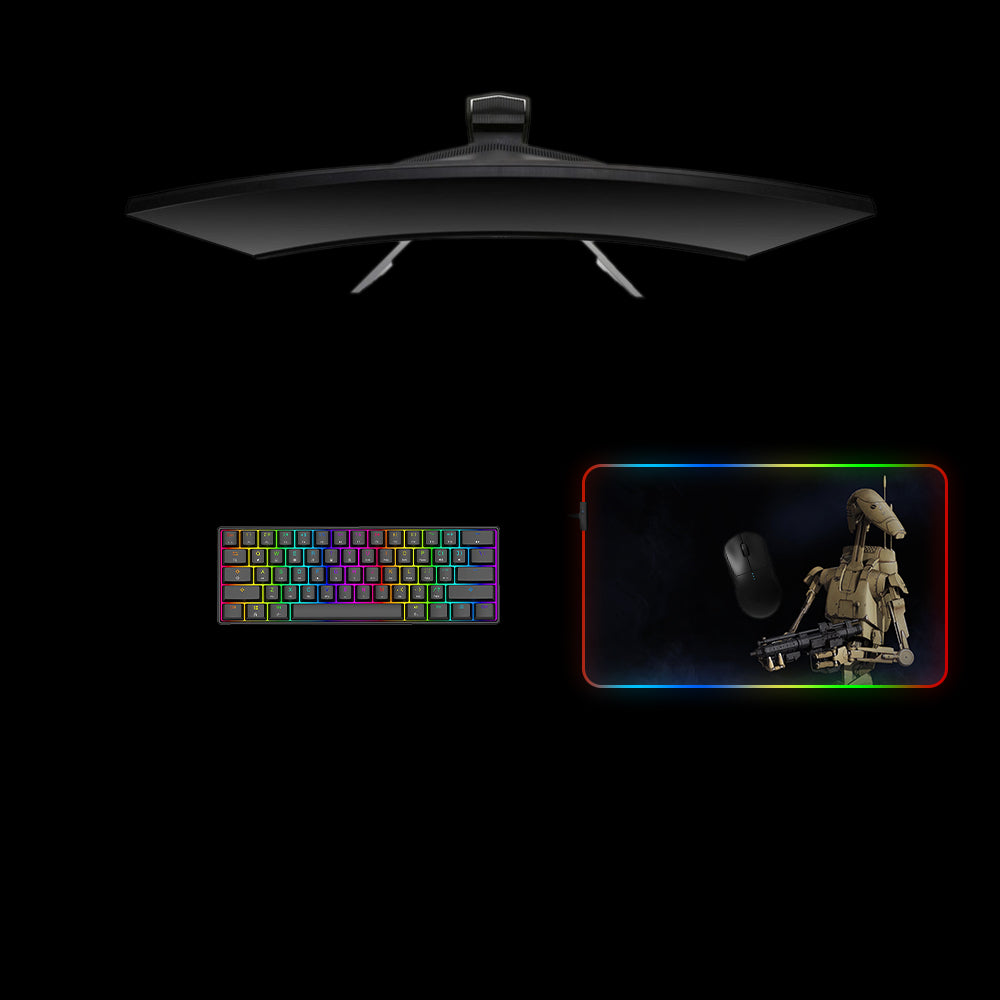 Star Wars Droid Design Medium Size RGB Light Gamer Mouse Pad