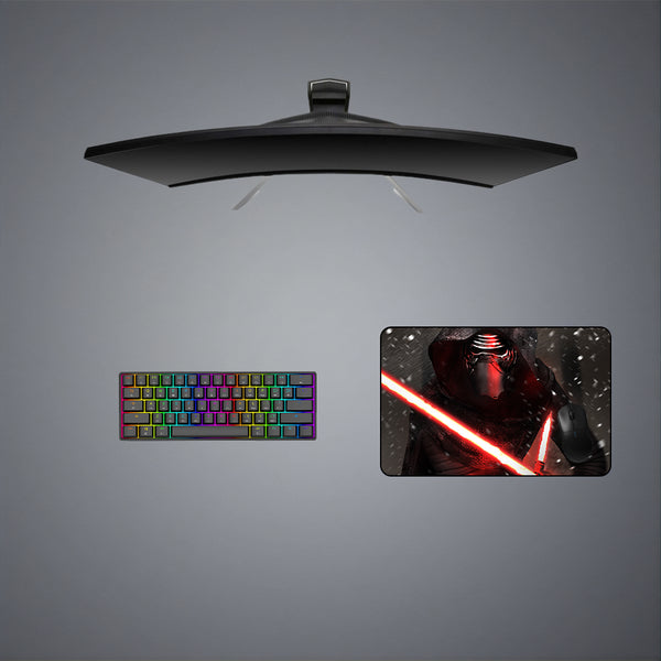 Star Wars Kylo Ren Snow Design Medium Size Gamer Mouse Pad, Computer Desk Mat