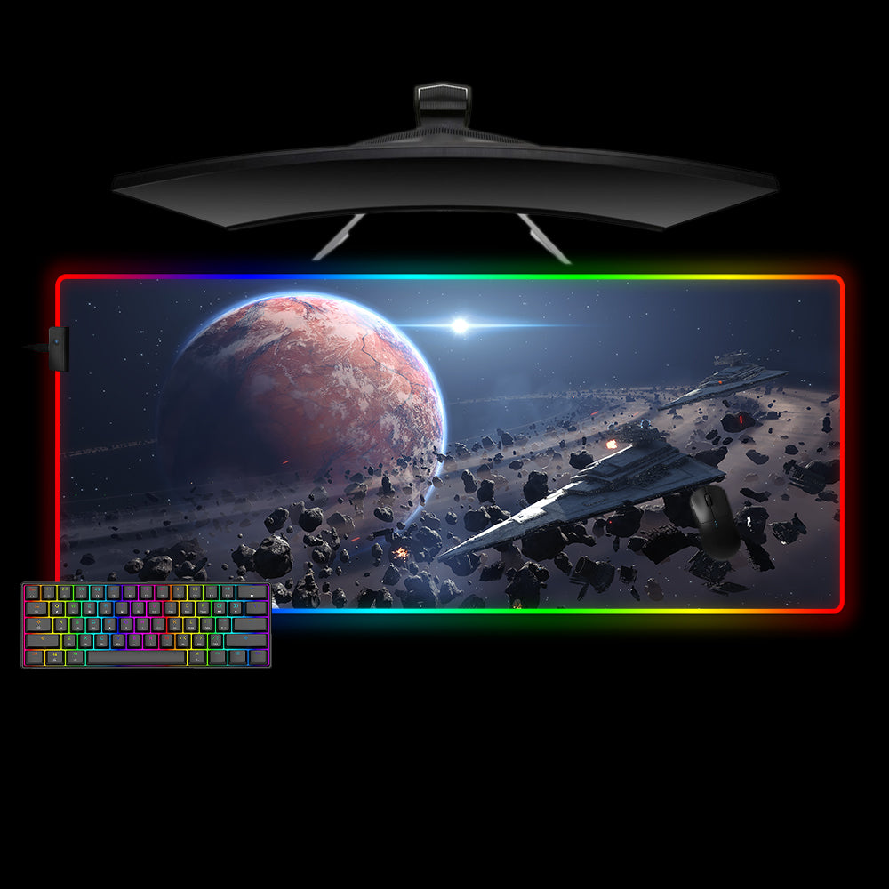 Star Wars Planet Design M-XXL Size RGB Gamer Mouse Pad