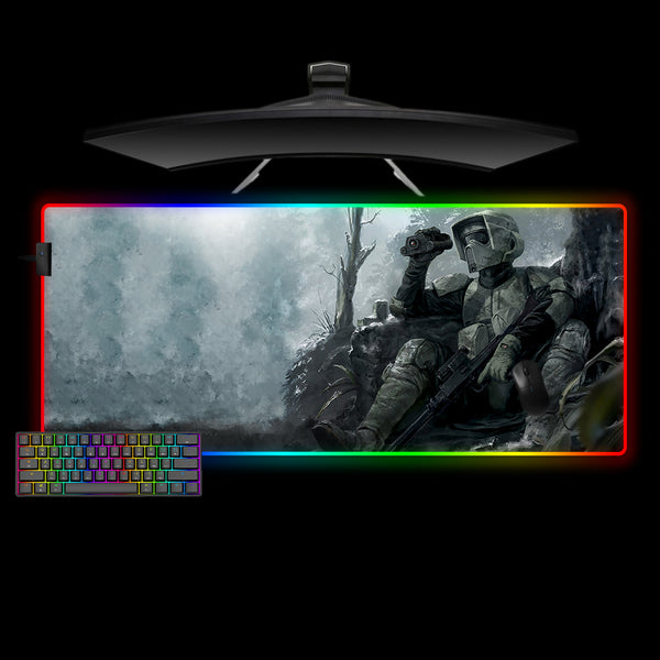Star Wars Scout Trooper Design XL Size RGB Lit Gaming Mouse Pad