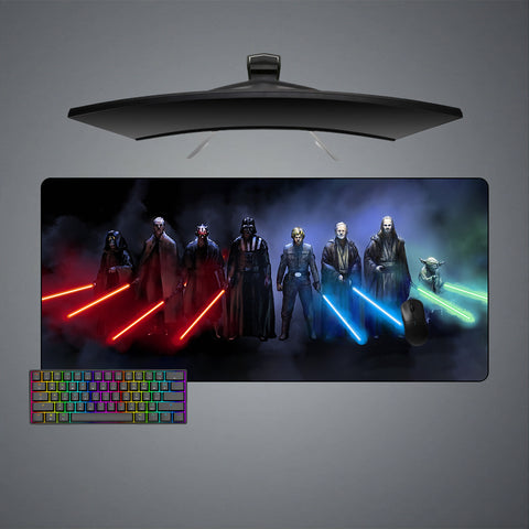 Star Wars Sith & Jedi Design XL Size Gaming Mouse Pad, Computer Desk Mat