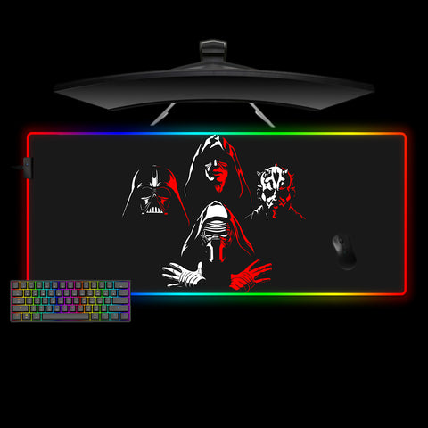 Star Wars Sith Design XXL Size RGB Lit Gamer Mouse Pad, Computer Desk Mat