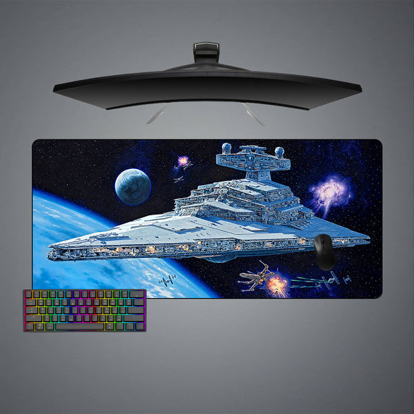 Star Wars Star Destroyer Design Large Size Gaming Mouse Pad, Computer Desk Mat