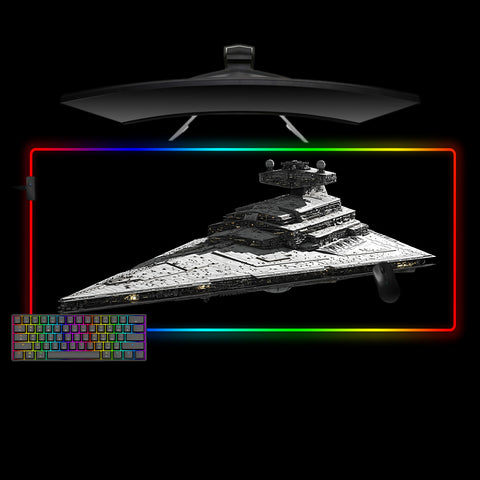 Star Destroyer Design XXL Size RGB Lit Gamer Mouse Pad