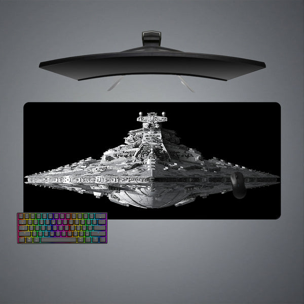 XL Size Gamer Mouse Pad with Star Wars Star Destroyer Front Design