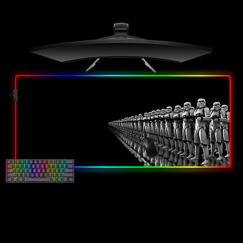 Star Wars Stormtrooper Army Design XXL Size RGB Lighting Gaming Mouse Pad