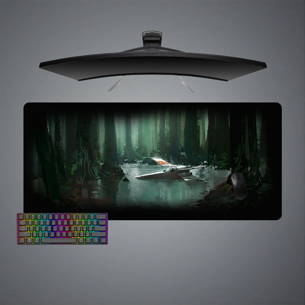 Star Wars Swamp Design Large Size Gamer Mouse Pad, Computer Desk Mat